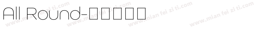 All Round字体转换